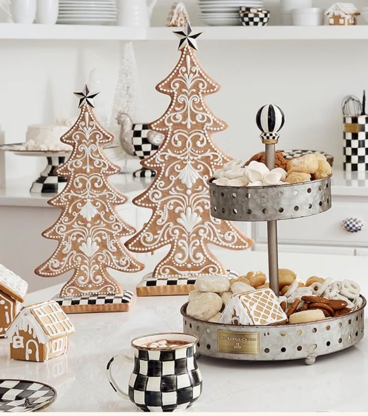 MACKENZIE-CHILDS Tabletop Tree, Large, Gingerbread Cookie
Handcrafted design, decorative Christmas tree centerpiece for table decor, 10.5" W x 22" H x 5.75" D

#LTKSeasonal #LTKHome #LTKdayinmylife