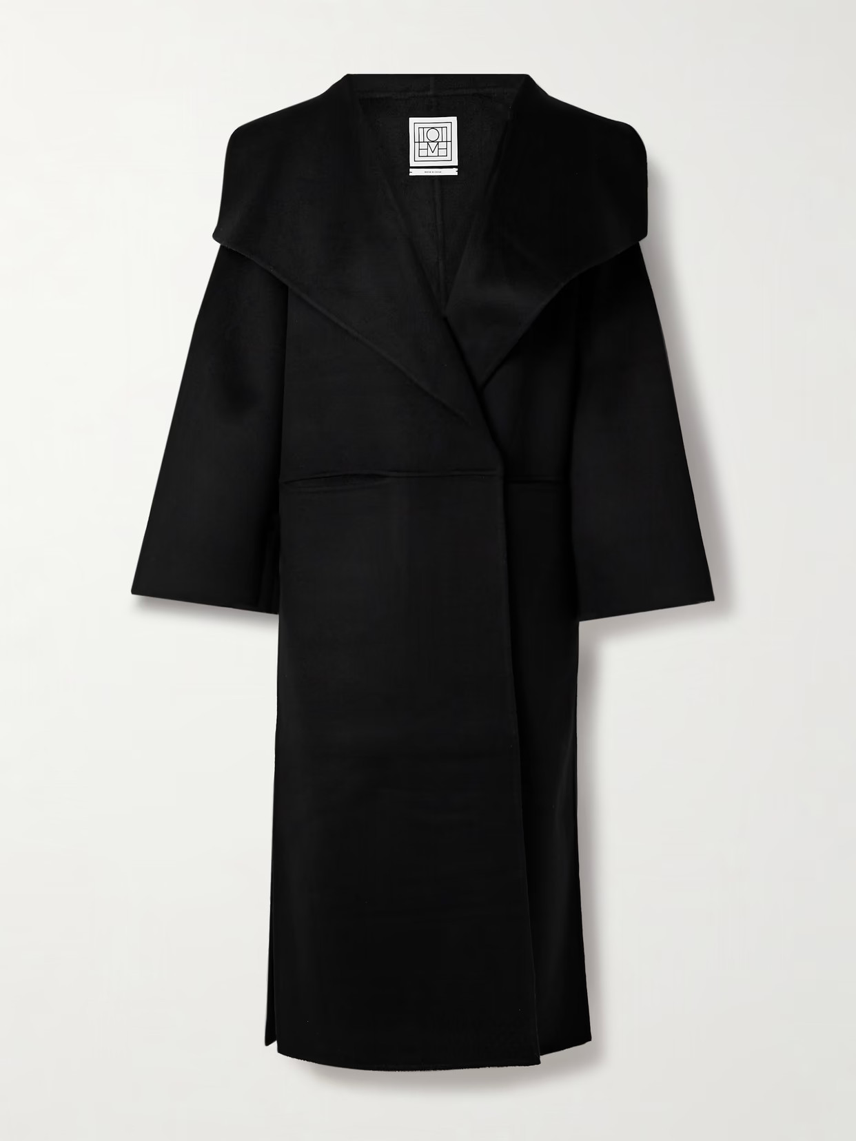 TOTEME - Signature Wool And Cashmere-blend Coat - Black | NET-A-PORTER (US)