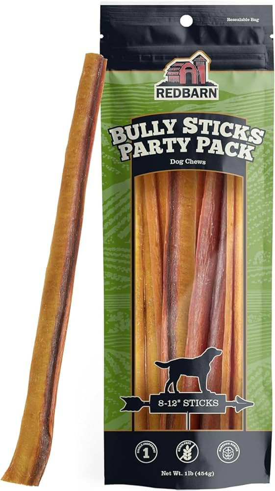 Redbarn Pet Products All Natural 8-12" Bully Sticks for Medium & Large Dogs - Healthy Long Lastin... | Amazon (US)