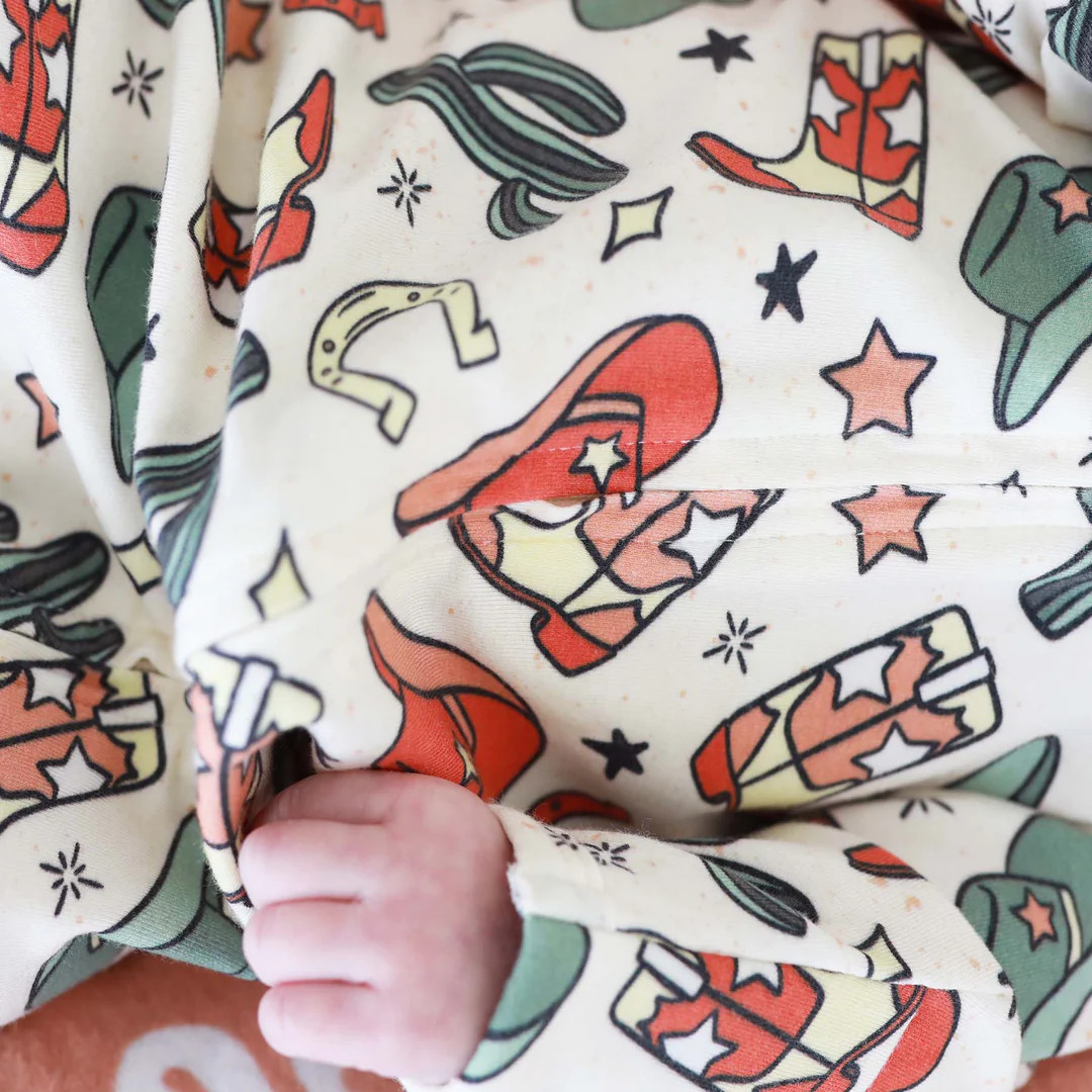 Buckaroo Cowboy Zipper Footie | Caden Lane