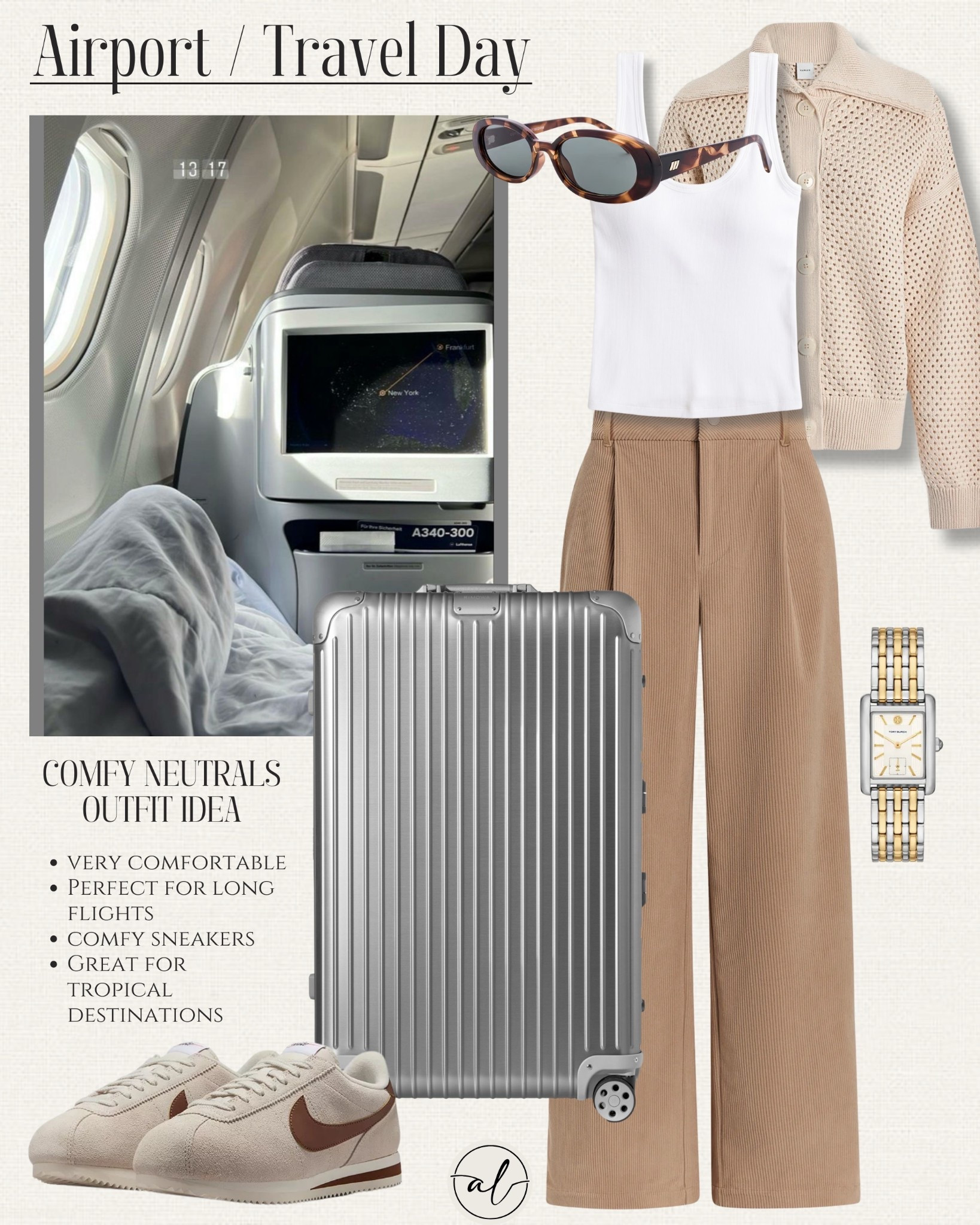 What to wear for a travel day / airport outfit. Love the neutrals, perfect for a tropical destination, light and comfortable, matching but not over the top, casual but still chic 👌🏻



#LTKSeasonal #LTKU #LTKTravel