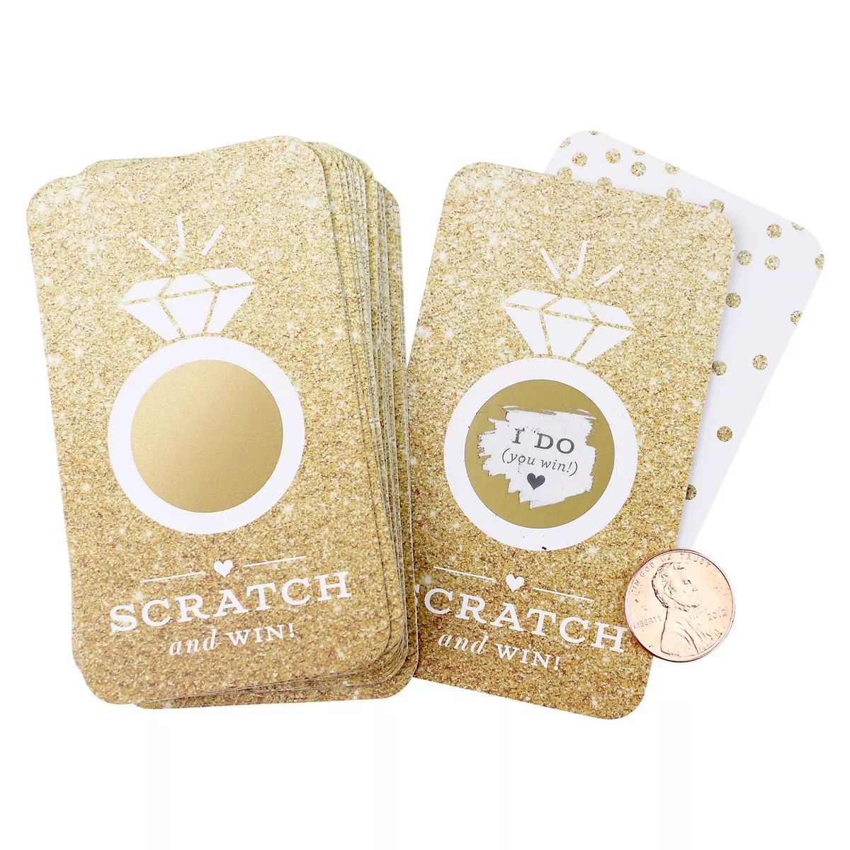 24ct Faux Glitter Scratch-off Game Cards | Target
