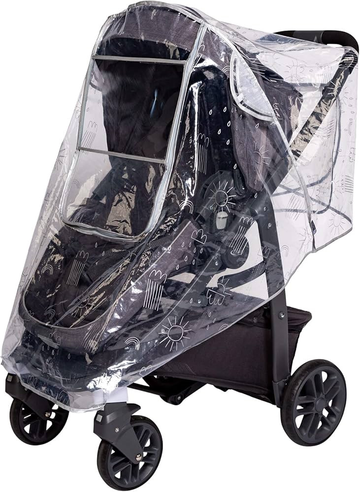 J.L. Childress Deluxe Stroller Rain Cover - Adorable Printed Pattern, Soft Material, Universal St... | Amazon (US)