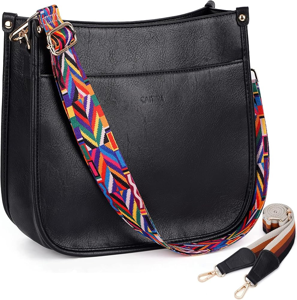 Crossbody Bag Women Vegan Leather Hobo Handbag Trendy Crossbody Shoulder Bag Purses For Women wit... | Amazon (US)