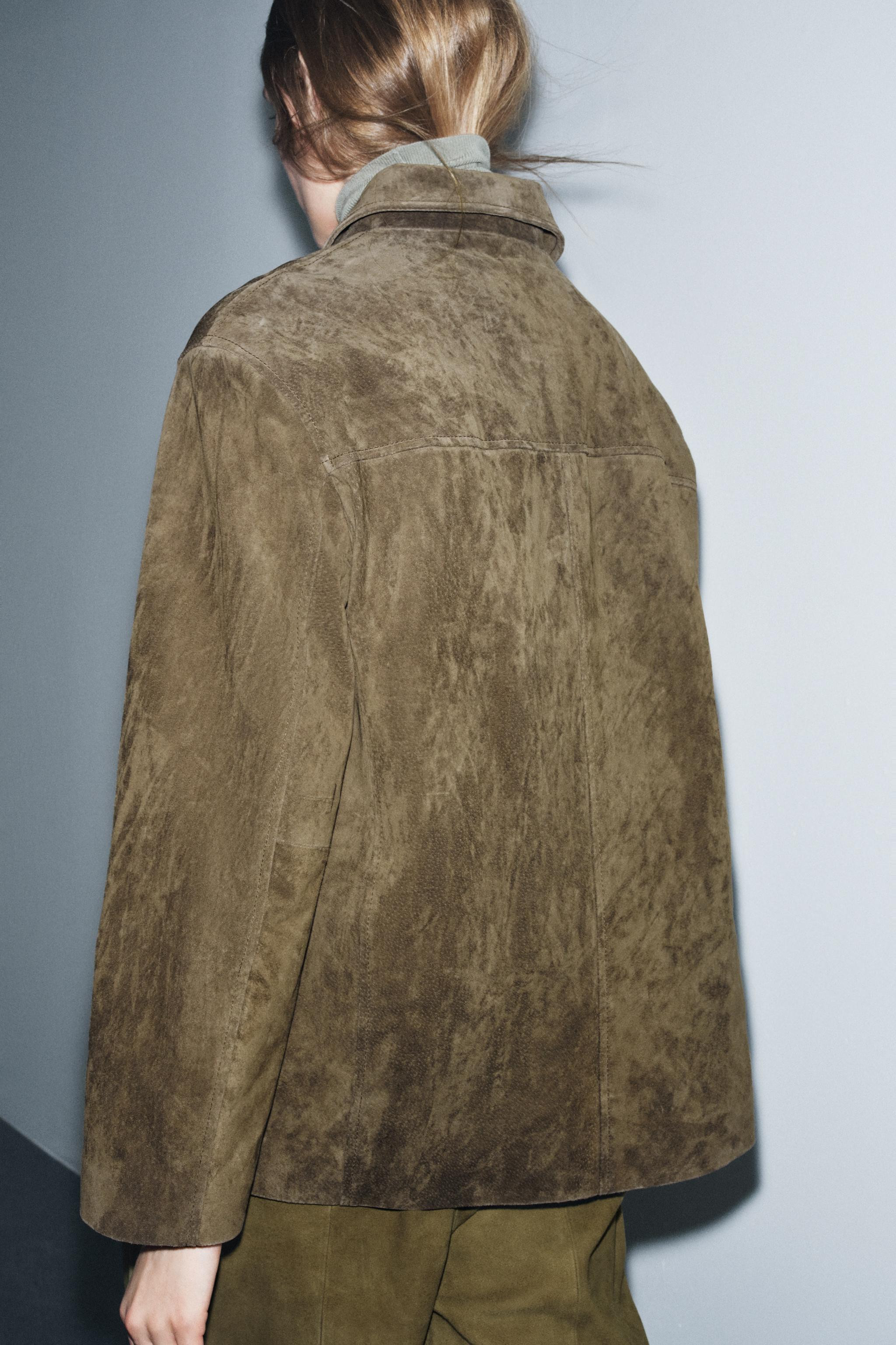 100% SUEDE LEATHER JACKET ZW COLLECTION LIMITED EDITION | Zara UK