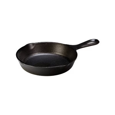 Lodge 6.5" Cast Iron Skillet: Oven & Broiler-Safe, Hand Wash, Gas & Induction Compatible, Black, 1.94 lbs | Target