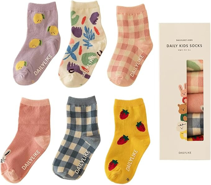 Baby Boys Girls Non Slip Grip Ankle Socks with Anti Skid Grippers for Infants Toddlers Kids 6 Pai... | Amazon (US)