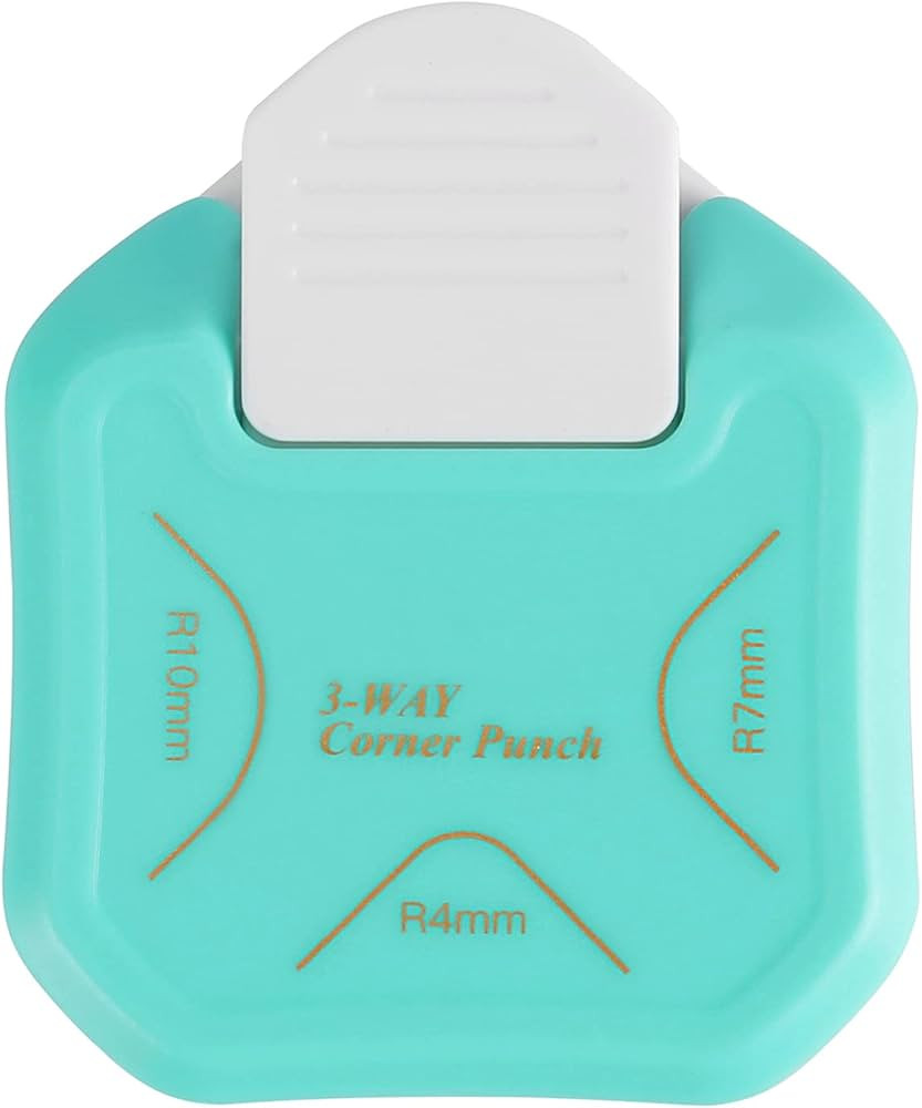 MyArTool 3 Way Corner Rounder Punch, 4mm, 7mm, 10mm 3 in 1 Corner Cutter for Paper Crafts, DIY Pr... | Amazon (US)