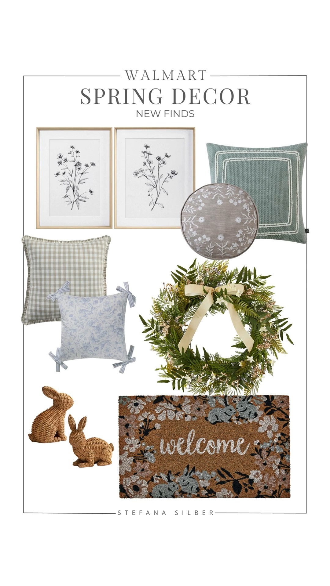 New spring decor from Walmart!

Easter, home decor, spring wreath, throw pillows, door mat, spring porch 

#LTKHome #LTKSeasonal #LTKFindsUnder50