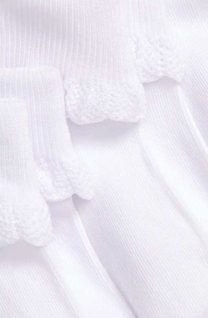 Kids' Scallop 3-Pack Socks | Nordstrom