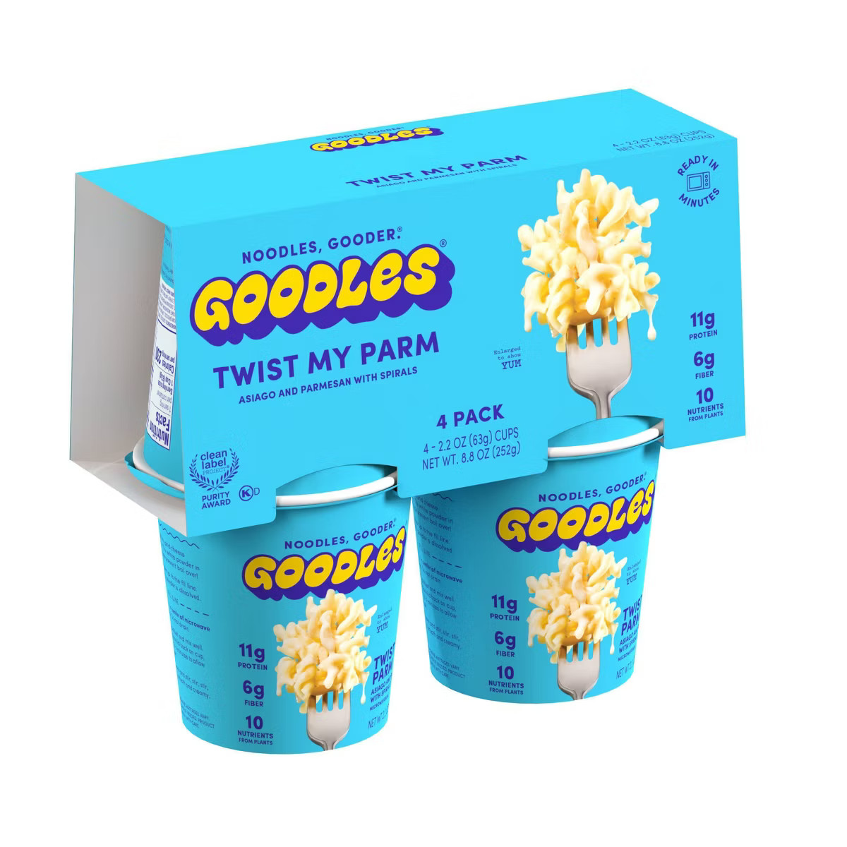 Goodles Twist My Parm 4pk Cups Pasta - 8.8oz | Target