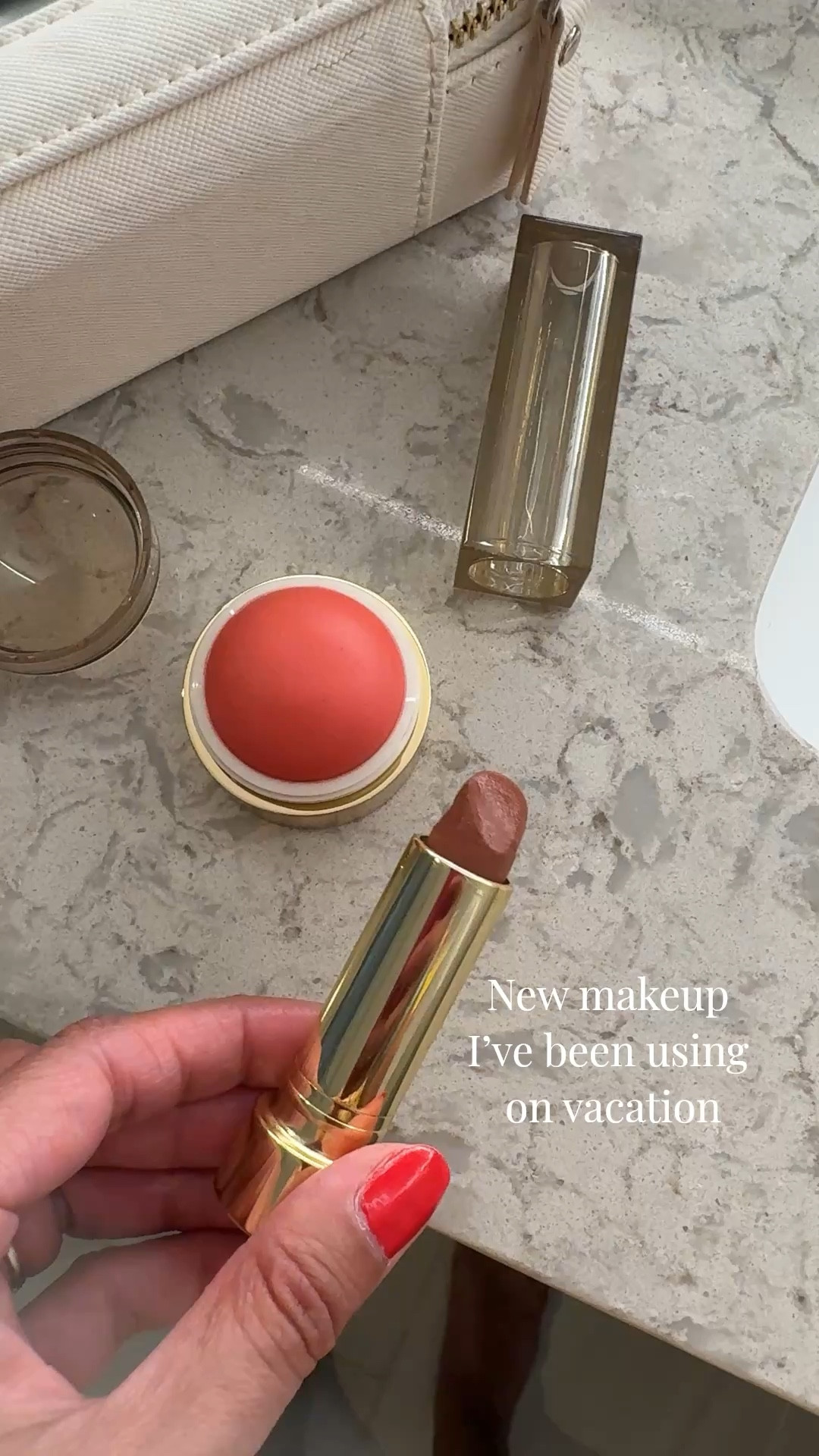 New makeup I’ve been using on vacation from @Merit Clean beauty blush and lipstick. 
Blush: I swipe on 2-3 times over cheeks and buff out with blush brush. Shade Lusitano. 
Lipstick: formula feels almost weightless and moisturizing. Finish is like a plush matte mixed with a moisturizing formula. Shade Vendome. 


#LTKBeauty #LTKOver40
