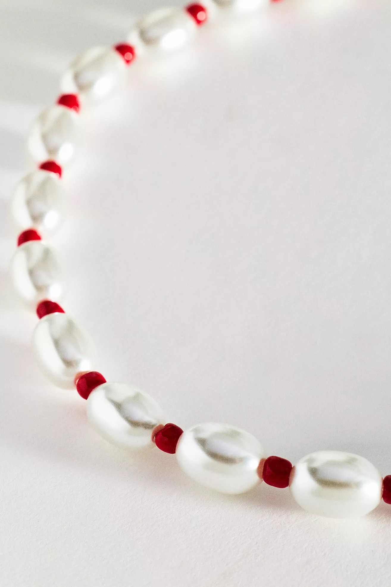 Pearl Color Cord Necklace | Anthropologie (US)