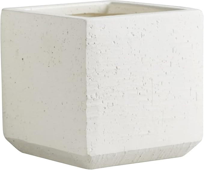 47th & Main Modern Contemporary Square Ceramic Planter for Indoor or Outdoor Flowers Succulents a... | Amazon (US)