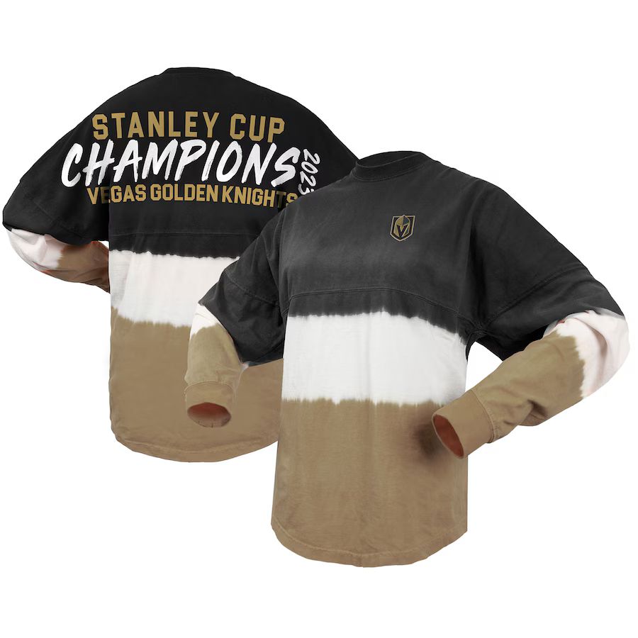 Vegas Golden Knights Fanatics Branded Women's 2023 Stanley Cup Champions Ombre Long Sleeve T-Shir... | Fanatics