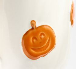 Jack-O-Lantern Stoneware Icon Mugs - Set of 2 | Pottery Barn (US)