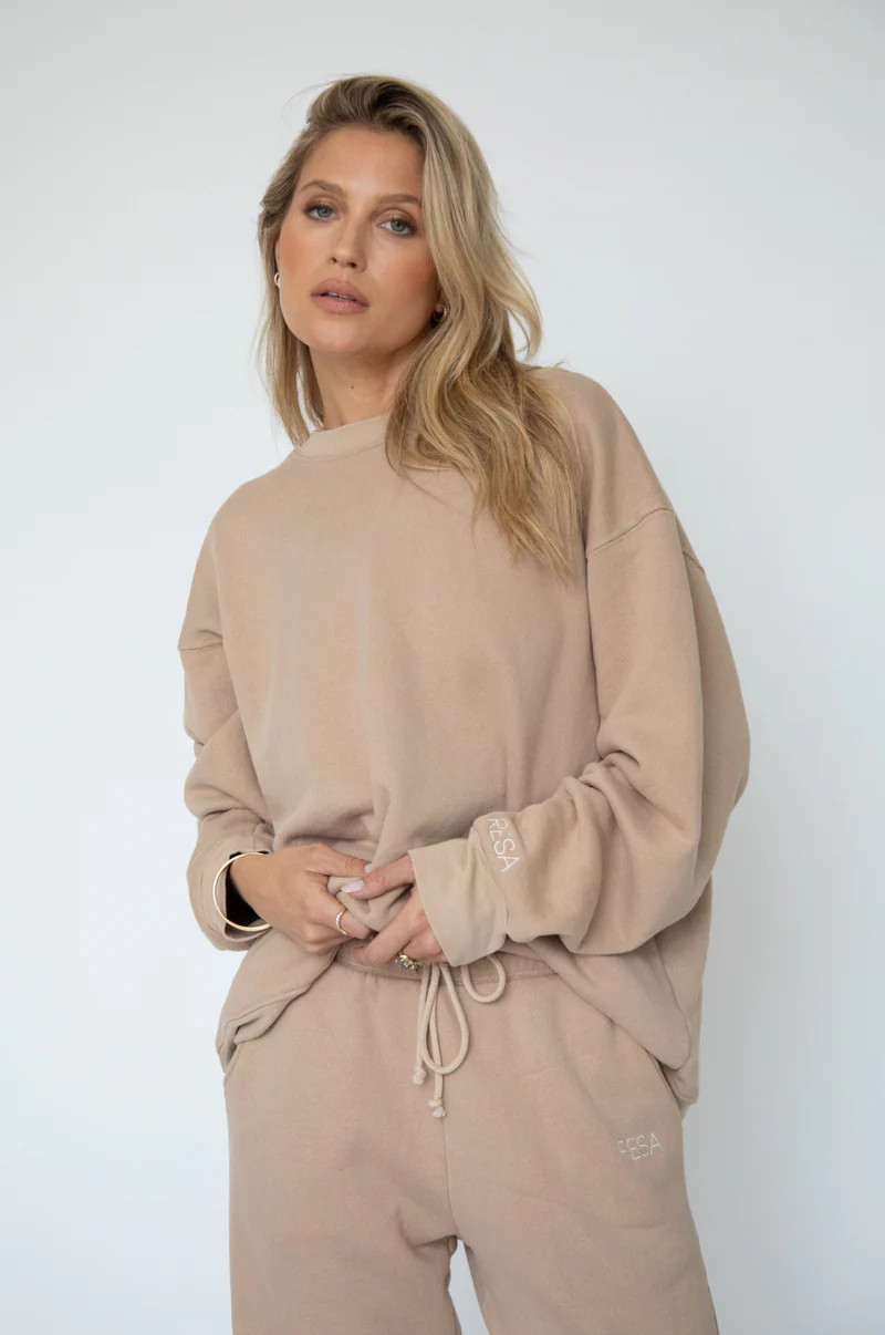 Gunner Sweatshirt in Sand | RESA