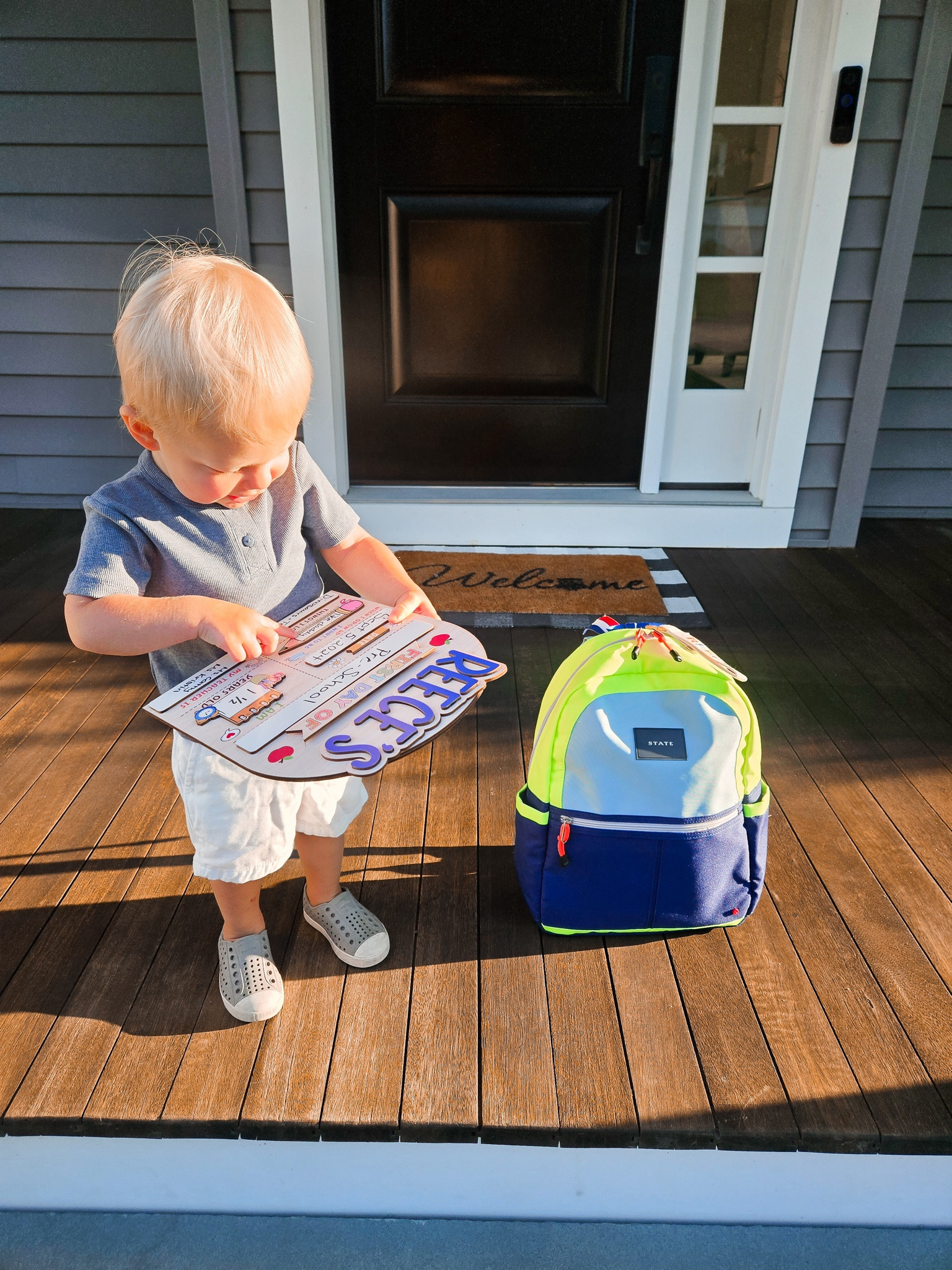 Reece’s first day of pre-school! 
•
•
#backtoschool #firstdayofschool 

#LTKKids #LTKFamily #LTKBaby