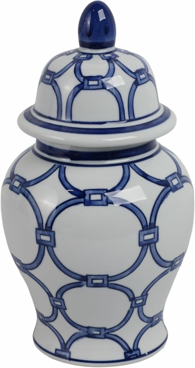 Decorative Ceramic Temple Jar for Living Room Decor - Stylish Home Decor for Bedroom, Office, and... | Amazon (US)