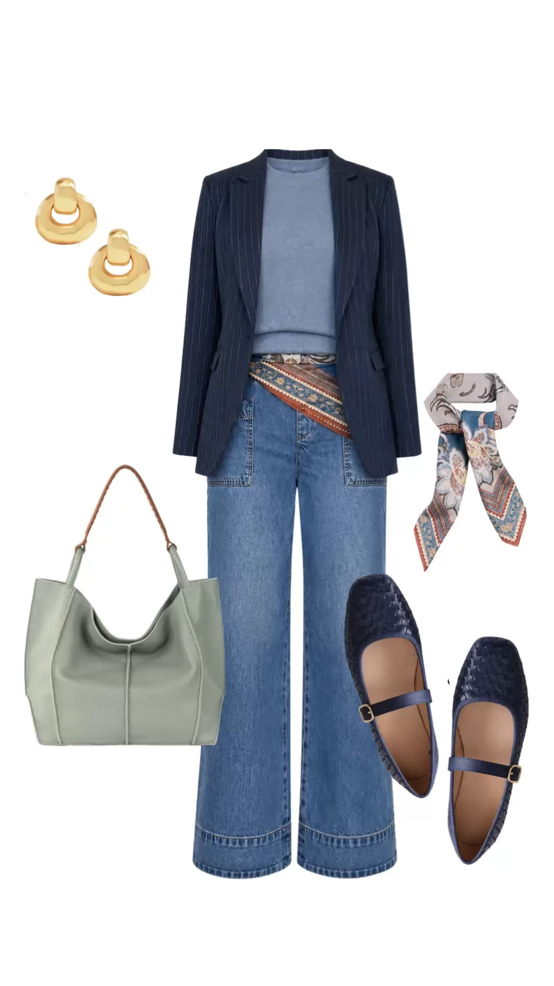 This navy single-button blazer is the perfect layer to dress up jeans. Paired with a soft blue top and woven flats, it’s an easy polished look you can wear in any season.

💡 LTK MADE EASY
❤️ Heart = Support my posts!
🔖 Save = Get sale & restock alerts
📋 Lists = Keep favorites organized
📲 Share = Send lists and products to a friend. Hello, Christmas List!
💬 Comment = Ask me anything about what I'm wearing.:-)

#LTKootd #LTKgrwm #LTKOver40