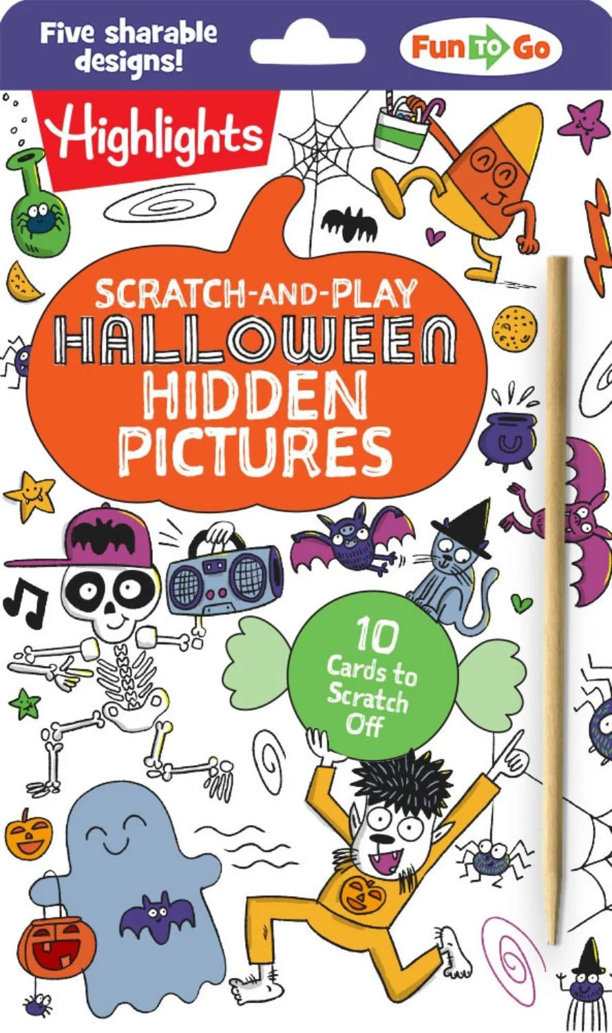 Scratch-And-Play Halloween Hidden Pictures: Not-Too-Spooky Halloween Scratch off Puzzles for Kids... | Walmart (US)