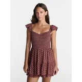 No Boundaries Smocked Romper with Flutter Sleeves, Women’s XXS-XXL | Walmart (US)