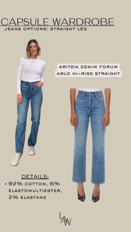 Aritzia Denim Forum Hi-Rise Jeans - wearing tts in 26, regular length  

#LTKstyletip #LTKsalealert #LTKfindsunder100