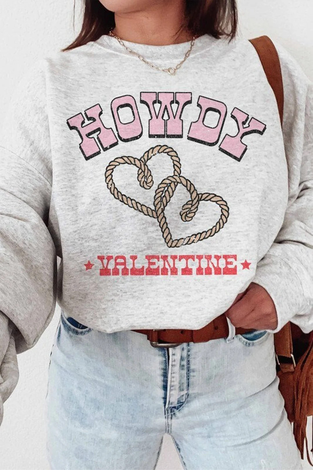 Howdy Valentine Sweatshirt Valentines Sweater Western Sweatshirt Heart Sweatshirt Valentine Sweat... | Etsy (US)