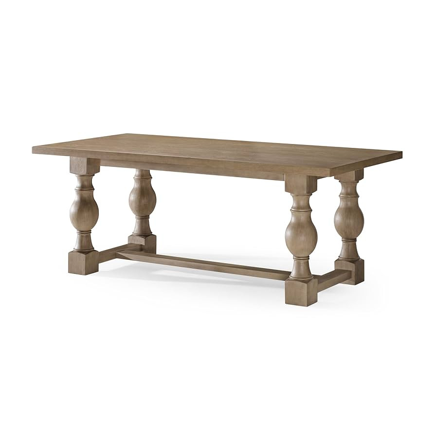 Maven Lane Leon Traditional Rectangle Wooden Dining Center Table for Modern Kitchen or Small Dine... | Amazon (US)