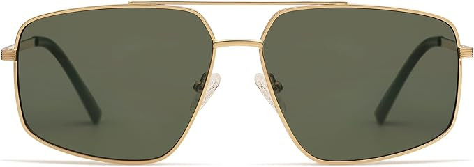 Retro Polarized Aviator Sunglasses Vintage Hexagonal Metal Frame Sun Glasses AP3634 | Amazon (US)