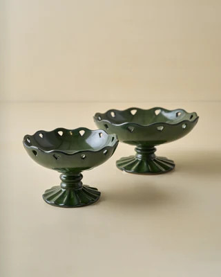 Libby Glazed Ceramic Footed Bowl | Magnolia