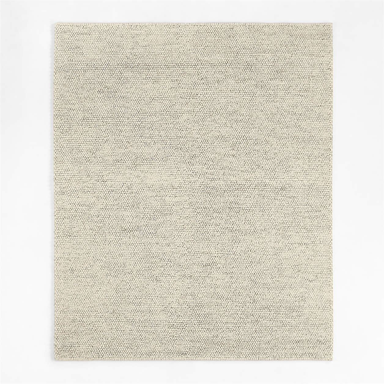 Orly Wool Blend Textured Cream and Grey Area Rug 6'x9' + Reviews | Crate & Barrel | Crate & Barrel
