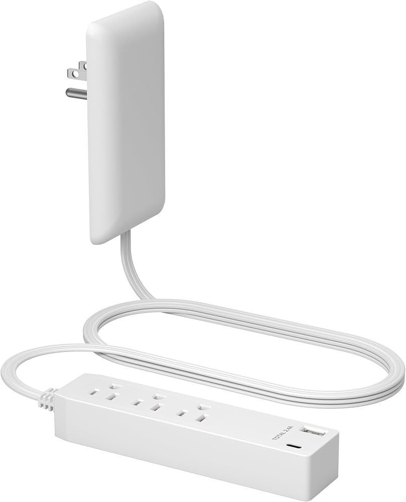 LIDER Outlet Extender with 3 Receptacles, 12W USB Type-A, and USB Type-C, USB Port, Ultra-Thin Wa... | Amazon (US)