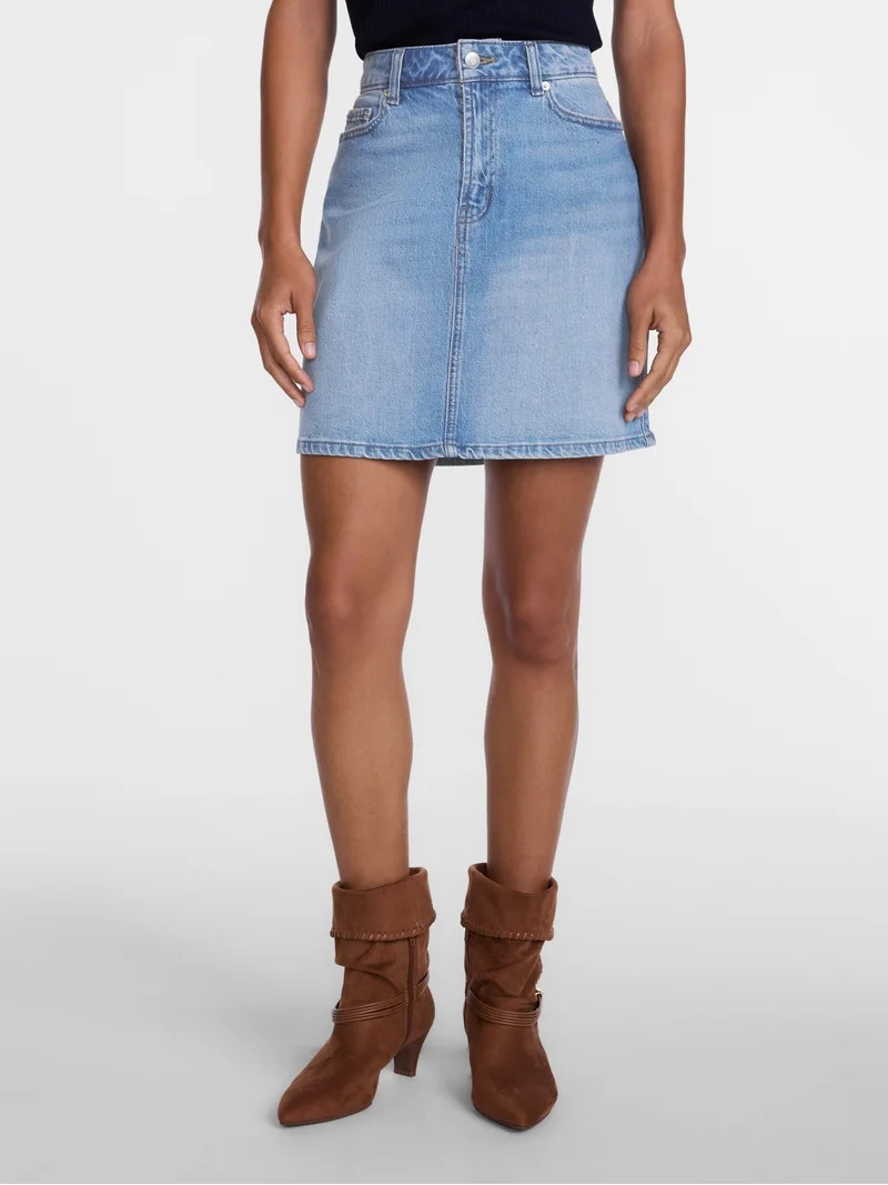 Scenario Women's Denim Mini Skirt, Sizes 0-20 | Walmart (US)