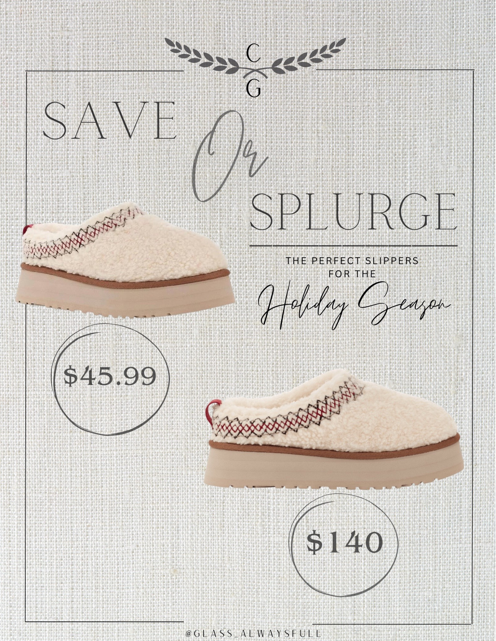 Save or splurge fleece tazz slippers! Tazz slipper dupes, fleece slipper dupes, fleece Ugg dupes, Ugg slipper dupes, gifts for her, gift guide for her, gift for sister, gift for mom, gift for mother in law. Callie Glass @Glass_alwaysfull

#LTKHoliday #LTKSeasonal #LTKGiftGuide