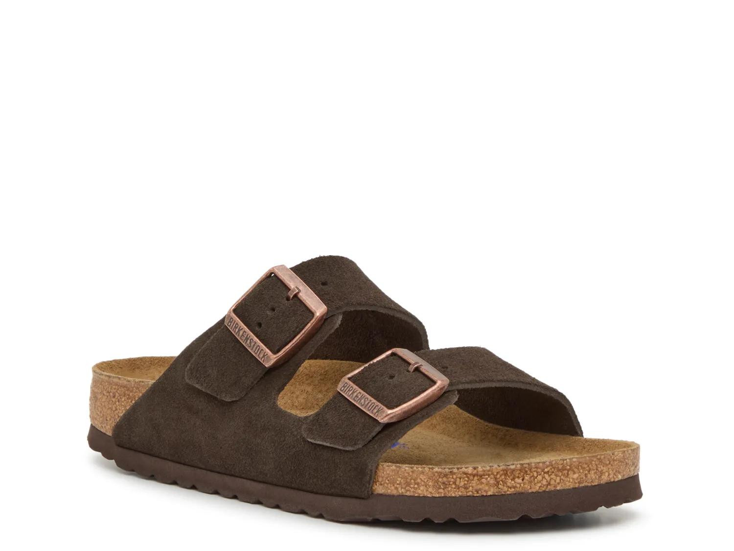 Birkenstock Arizona Soft Footbed Slide Sandal | Women's | Mocha Dark Brown | Size 10 | Sandals | Athletic | Footbed | DSW