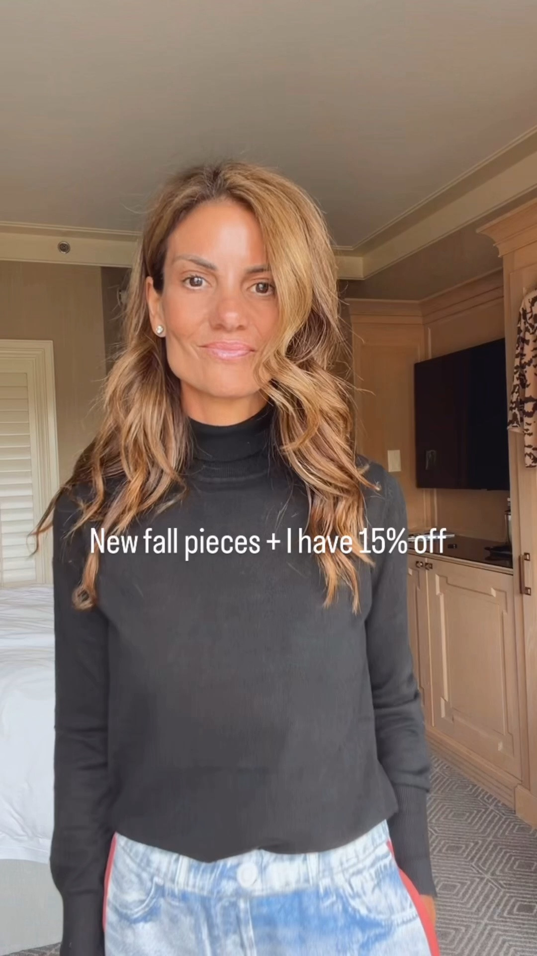@shopavara  fall new arrivals + 15% off with code LESLIE15.

So many good fall pieces in this drop—jeans, skirts, matching sets, the perfect black turtleneck, rich fall bags and the cutest track-stripe jeans that look polished but feel like sweatpants.

I’m 5’7” tall for reference. The track pants sweatpants jeans, run large size down one full size. I am wearing an extra small.  I am also wearing an extra small in the long suede skirt. My tops are also small.

#LTKOver40 #LTKSaleAlert