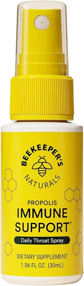 Propolis Throat Spray by Beekeeper's Naturals - 95% Bee Propolis Extract, Natural Immune Support ... | Amazon (US)