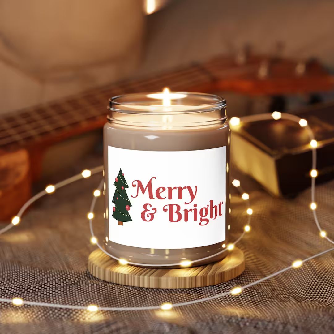 Merry & Bright Scented Candles 9oz - Etsy | Etsy (US)