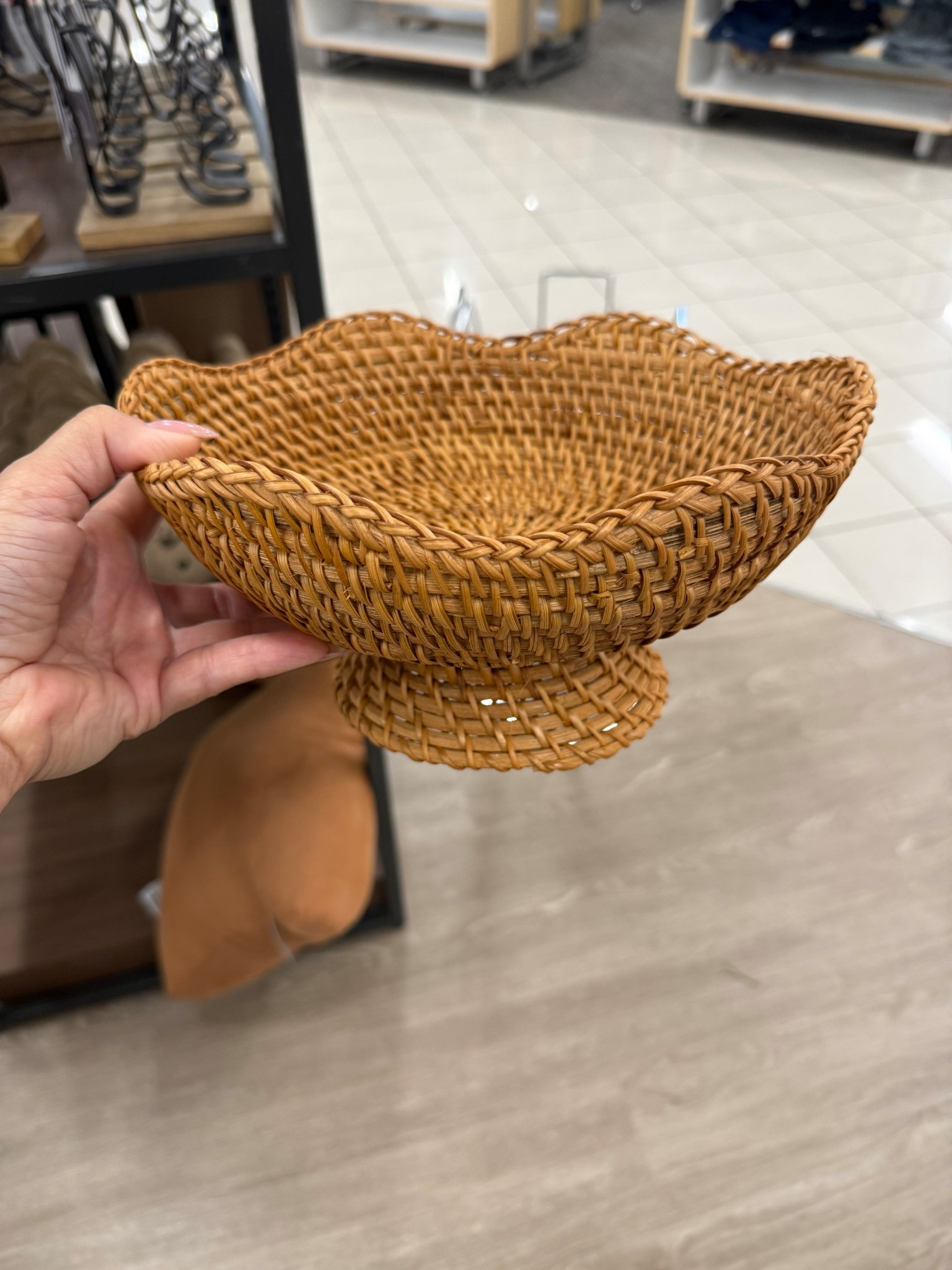 This pedestal rattan bowl is the perfect addition to the kitchen 

#LTKHome