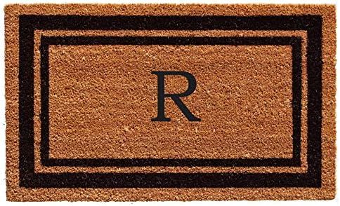 Calloway Mills 152962436R Black Border 24" x 36" Monogram Doormat, (Letter R) | Amazon (US)