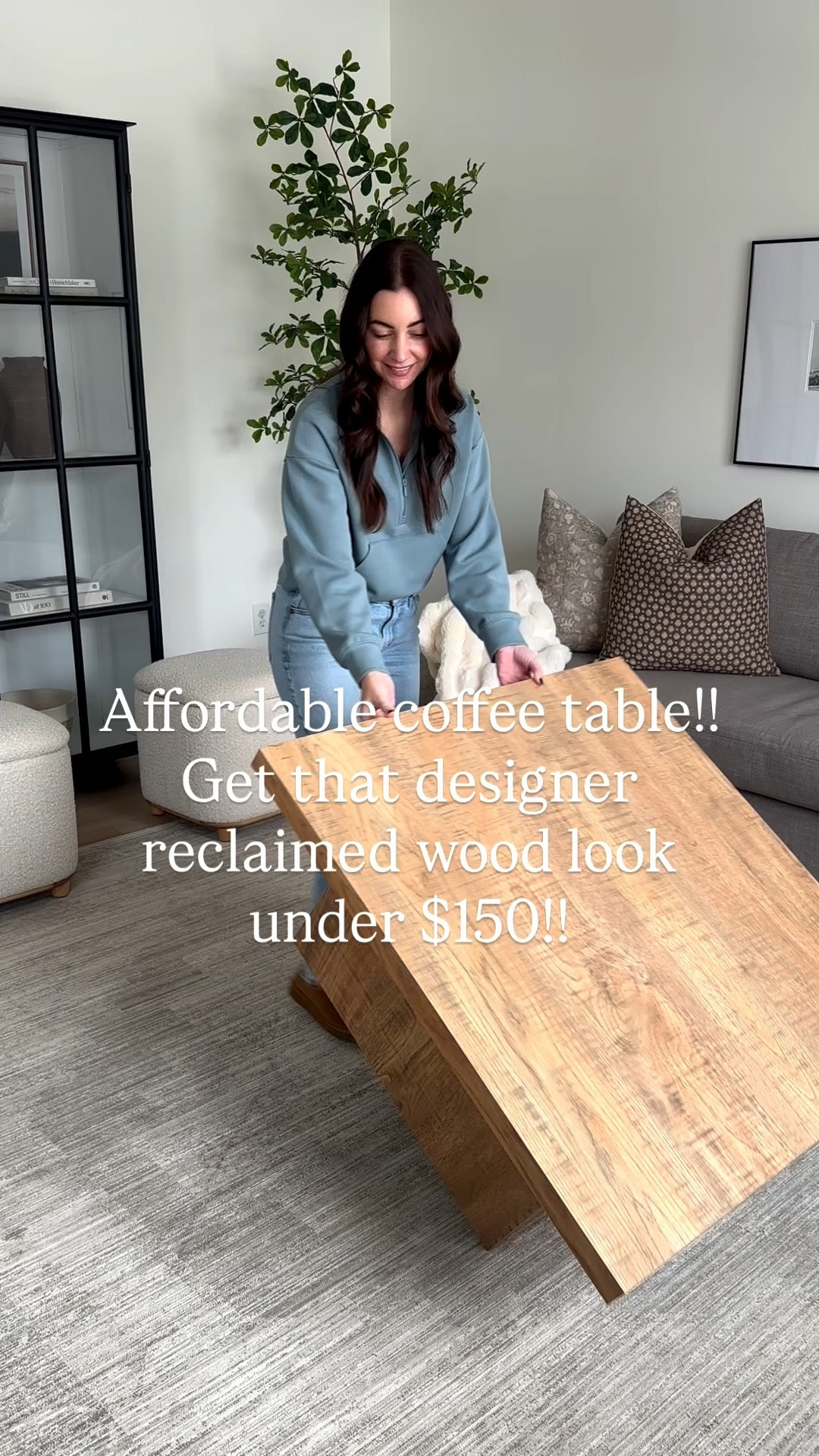 Affordable reclaimed wood coffee table 

#LTKHome #LTKSpringSale #LTKSaleAlert