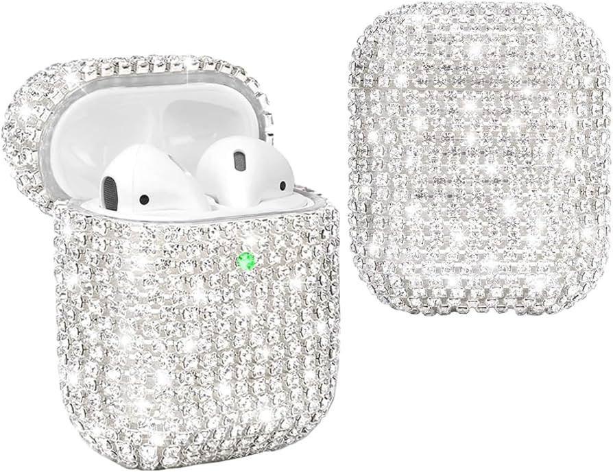 Diamond Airpods Case Cover Protective Airpods Charging Cases Hard Carrying Case Accessories for A... | Amazon (US)