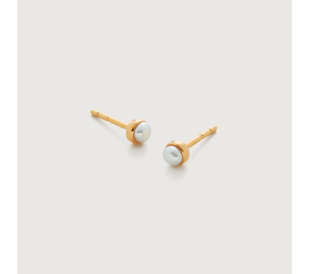 Mini Pearl Stud Earrings | Monica Vinader (US)