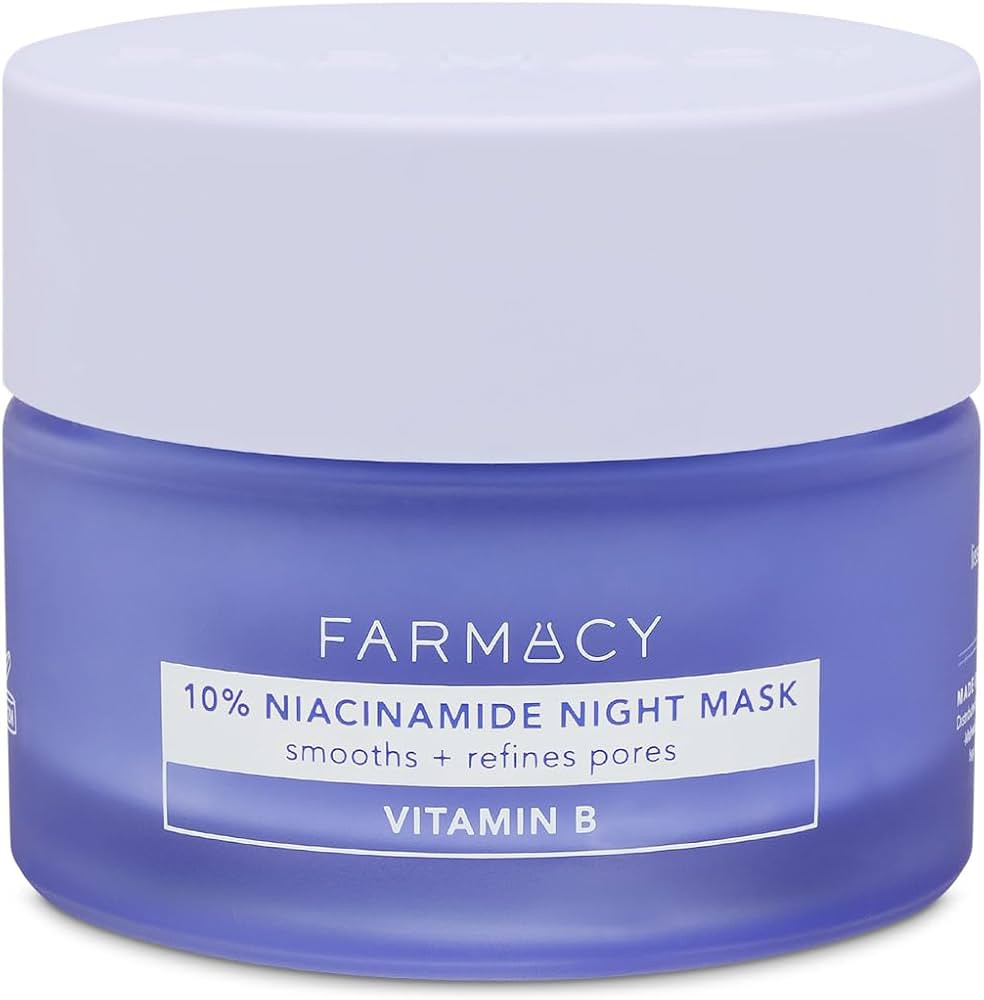 Farmacy Niacinamide Overnight Face Mask - Pore Refining Facial Mask with 10% Niacinamide - Replen... | Amazon (US)