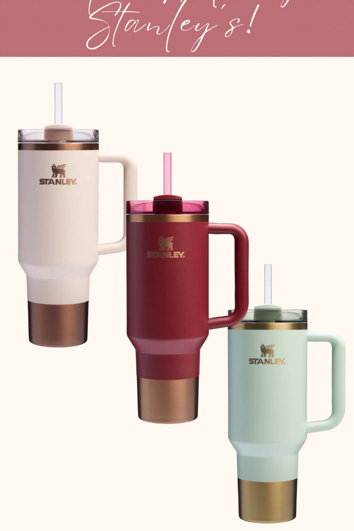 Stanley holiday tumblers 

#LTKGiftGuide #LTKActive #LTKHoliday