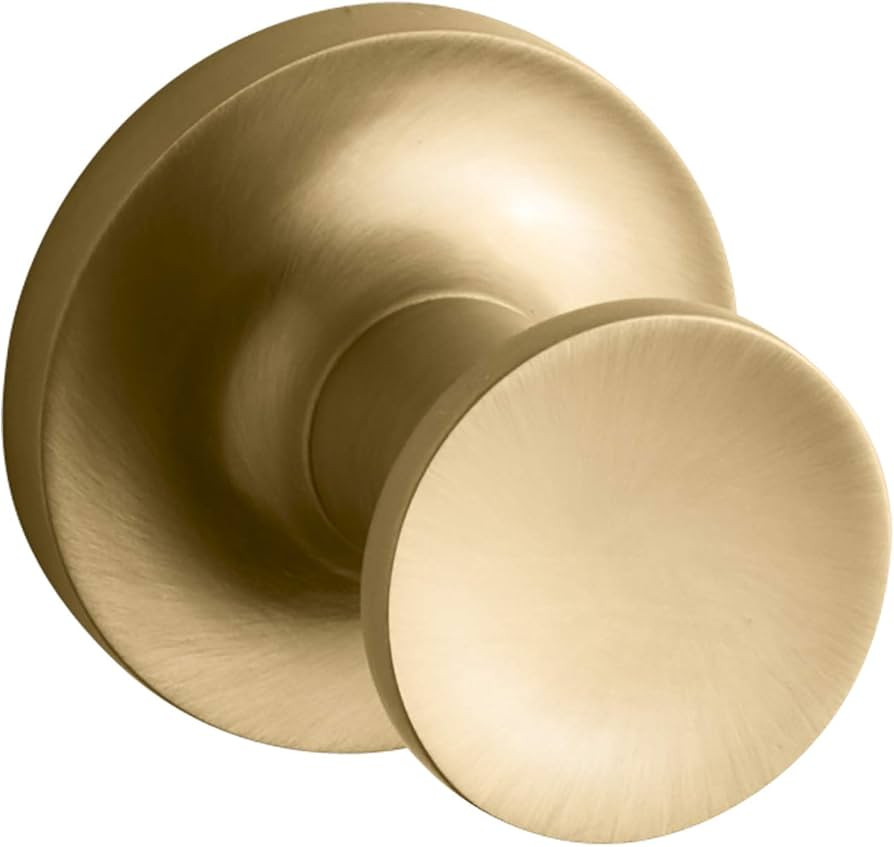 Kohler K-14443-2MB Purist Robe Hook, Vibrant Brushed Moderne Brass | Amazon (US)