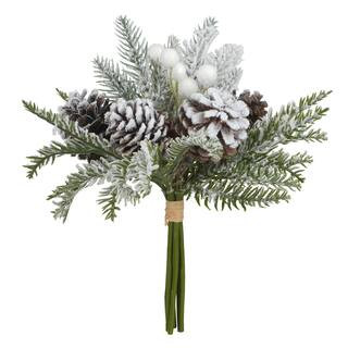 11.5" White Icy Pinecone & Berry Bouquet by Ashland® | Michaels Stores