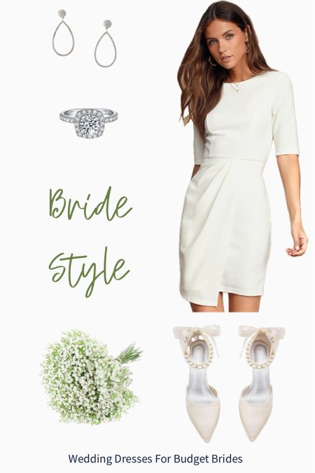 Elegant bridal shower outfit idea for the bride to be.

#whitedress #artificialflowers #travelring #brideshoes #lulusdress  

#LTKWedding #LTKStyleTip #LTKSeasonal