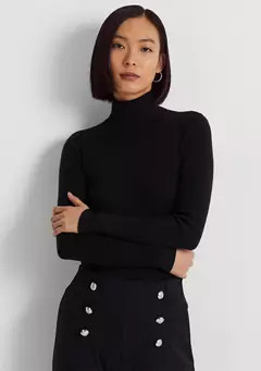 Petite Ribbed Turtleneck Sweater | Belk
